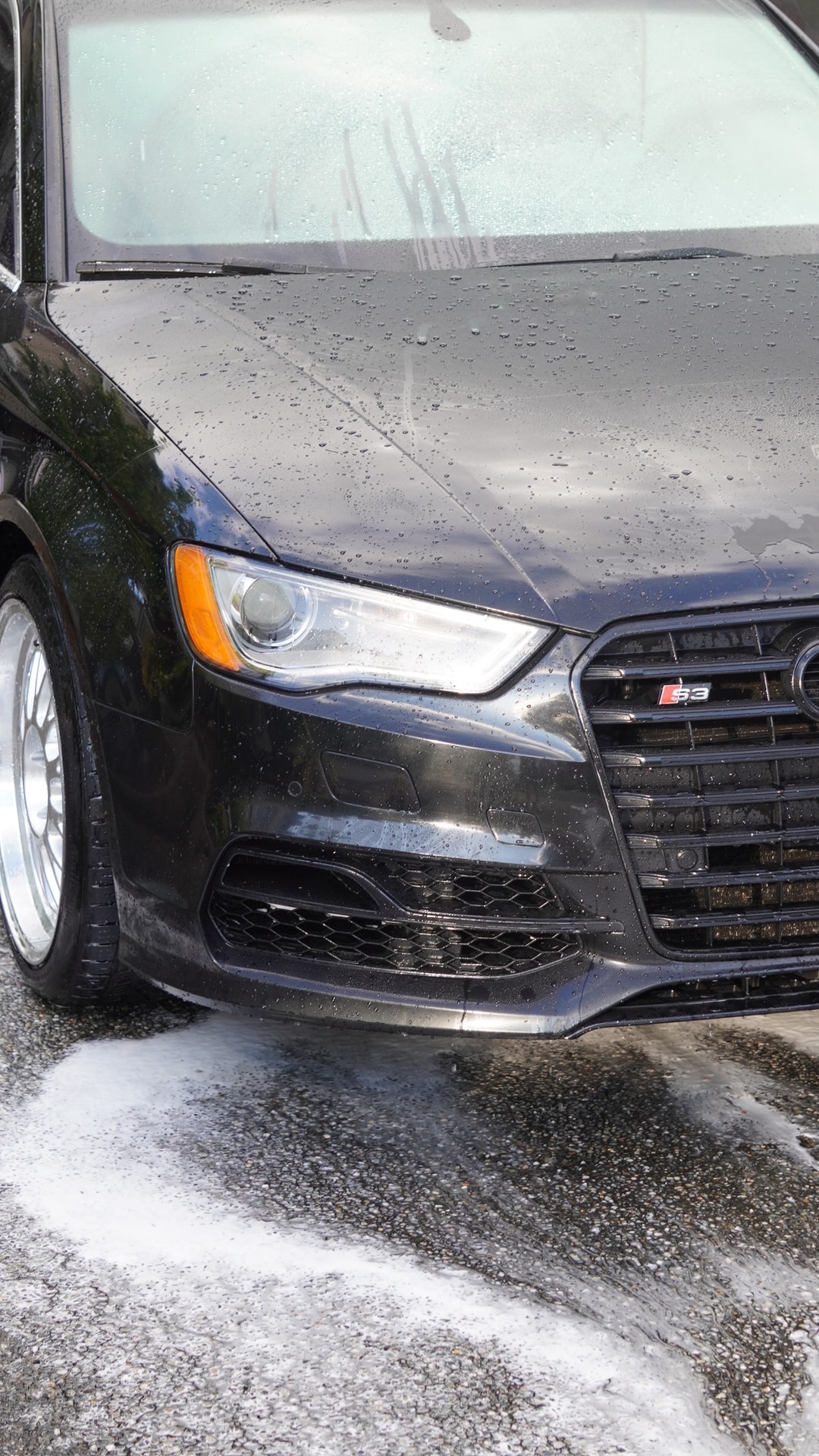 Car paint after detailing — gleaming mirror finish